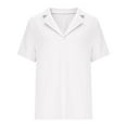 thumbnail image 6 of XuJwPNcy Womens Short Sleeve Golf Shirts V Neck Business Dressy Casual Tops Summer Collared Solid Trendy Outdoor Workout Tees, 6 of 7