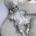 14 inch Realistic Reborn Doll Alien Soft Touch Cloth Body Creative ...