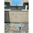 thumbnail image 3 of Merry Christmas Carolers Cocker Spaniel Black Tan Machine Washable Memory Foam Mat, 3 of 4