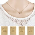 thumbnail image 2 of Flmtop 3Pcs Constellation Necklaces Letters Symbol Women Shiny Rhinestone Paper Card Necklaces for Party, 2 of 10