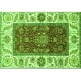 thumbnail image 1 of Ahgly Company Indoor Rectangle Abstract Green Modern Area Rugs, 2' x 4', 1 of 4