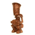 thumbnail image 4 of Handmade Wooden Primitive Big Belly Tribal Statue Sculpture Tiki Bar Totem Handcrafted Unique Gift Art Home Decor Accent Figurine Artwork Hand Carved, 4 of 5