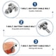 thumbnail image 4 of 2 tornillos para coche, pernos en T, terminales de cable de batería, pernos de acero inoxidable para automóviles, 4 of 8