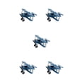 thumbnail image 2 of Wosthever Modelo de hierro, adorno de estilo retro, regalo para entusiastas del vuelo, etc. Decoración de avión de metal azul Type2 NO2, 2 of 6