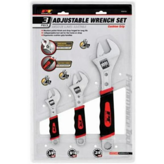 Performance Tool 3pc Adjustable Wrench Set (W30703)
