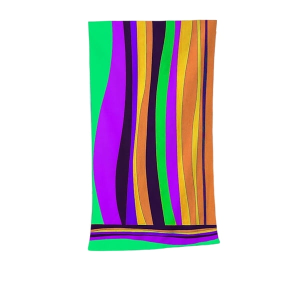 Striped Beach Towel, 80x160cm Double Sided Velvet Wrap, Oversized Quick Dry Pool Towel, Absorbent Travel Swimming Blanket