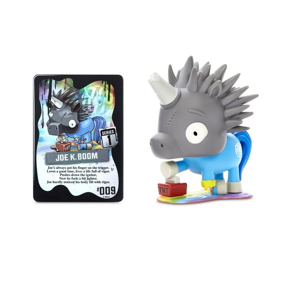 R.I.P. Rainbows in Pieces Gnarly, Messed Up Unicorn Character Joe K. Boom