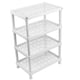 thumbnail image 4 of Organizador de plástico para pared para artículos de tocador y esenciales Estante de almacenamiento para baño cuadrado blanco, 4 of 7