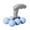 Blue, variant on BELOVING Massage Roller Body Roller Portable Convenient Comfortable Silent Manual Massage Tool 6 Wheels for Arm, Shoulder, Leg, Thigh Blue