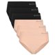 thumbnail image 1 of Bamboo basics Calzoncillos de mujer, paquete de 6 - BELLE seamless full briefs, jersey, logotipo Negro/Nude XL (X-Large), 1 of 7