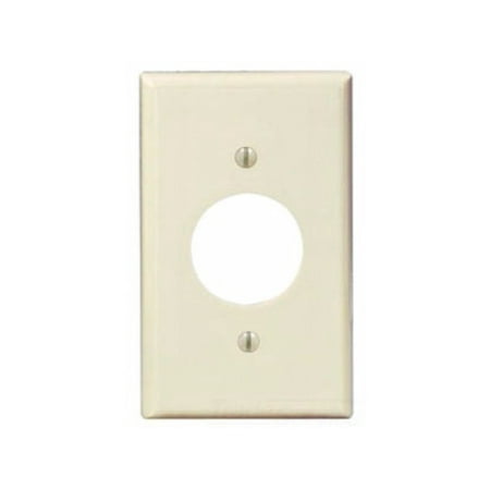 - Leviton 82004 1-Gang Single 1.406 Inch Hole Device Receptacle Wallplate, Standard Size, Thermoset, Device Mount, Almond