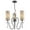 White, variant on Woodbridge Lighting Haley 3-light Steel & Glass Chandelier in White Mosaic