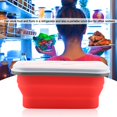 thumbnail image 1 of Collapsible Portable Food Container, Lunch Box Collapsible Lunch Box, Food Grade Silicone Folding Food Storage Container For Travel, Hiking Office Workers, 1 of 8