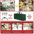thumbnail image 6 of ASTRAEA 7.5ft Pre-Lit Snow Flocked Spruce Artificial Holiday Christmas Tree for Home Party Decoration, 1088 Branch Tips with Christmas Tree Stand & Metal Hinges & Storage Bag, Easy to Assemble, 6 of 11