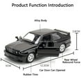 thumbnail image 4 of 1:36 Diecast Sport Sedan Car, Alloy Realistic Mini Vehicle with Open Doors, Pull Back Simulation Toy Car, Desktop Decoration, Birthday & Holiday Gift for Boys Kids Collectors, 4 of 8
