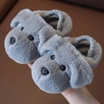 thumbnail image 4 of HCNTES Toddler Slippers Litte/Big Kids slippers Cute Design House Slippers Baby Girls Boys Fall Winter Indoor Outdoor Fuzzy Warm Shoes(A01-Grey,11.5), 4 of 4