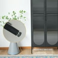 thumbnail image 6 of Tall 2-Door 4 Shelf Steel Accent Cabinet with Fluted Glass-Black, 6 of 8