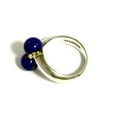 thumbnail image 5 of Pre-Owned Tiffany Women's Silver Gold Lapis Lazuli Combination Ring, 5 of 10