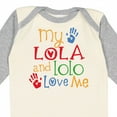 thumbnail image 4 of Inktastic My Lola and Lolo Love Me Grandchild Boys or Girls Long Sleeve Baby Bodysuit, 4 of 5