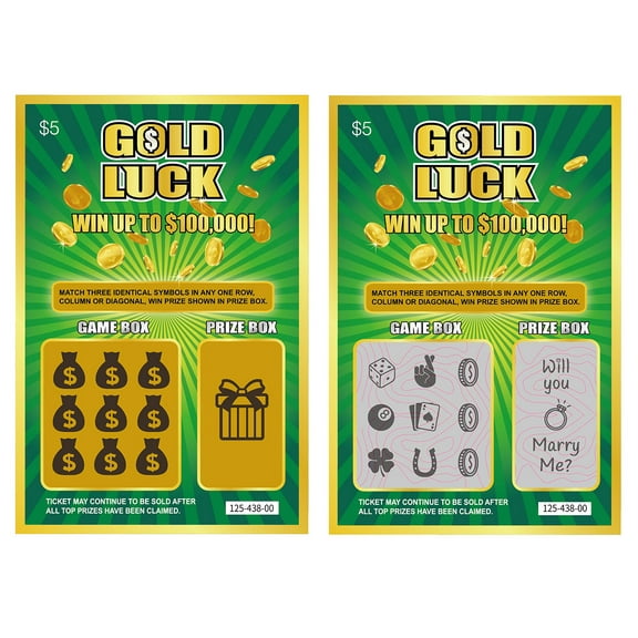 Will You Marry Me Proposal Fake Lottery Tickets Scratch Off Cards, Great Marriage Proposal Idea, set of 2