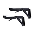 thumbnail image 3 of DOLITY 2 Pieces Folding Shelf Brackets Heavy Duty Convenient Practical Triangle Table Bench Brackets Wall Mounted for Shop Balcony 8 Inches, 3 of 9