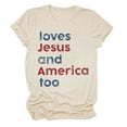 thumbnail image 4 of QHWAUAKFBN T Shirts For Women Trendy Loves America Too Shirt She A Good Girl Loves America Too 4Th Of July Patriotic Independence Day Shirt Tshirts Top, 4 of 4