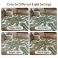thumbnail image 7 of ODIKA 8'x10' Washable Area Rug Durable, Non-Slip Botanical Tropical With Symmetrical Foliage Border Palm Leaf Refined Structured for Living Room, Under Sectional, Family, 7 of 7