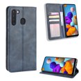 thumbnail image 2 of Compatible with Samsung Galaxy A21 Case Magnetic Closure Vintage Pattern PU Leather Wallet Cover with Card Slots-Blue, 2 of 5