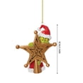 thumbnail image 3 of FOAUUH Christmas Decoration, 2D Acrylic Hanging Ornament Christmas Tree Decorations Pendants, 2023 Merry Funny Doll Ornaments for Christmas Tree Decors, 3 of 4