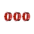 thumbnail image 1 of 3pcs Car Center Console Air Ac Knob Volume Rings Trim Cover Button For Brz 86 Gt86 2013-2020 Red, 1 of 5