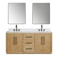 thumbnail image 2 of Bellavia 72" Wood Vanity in Weathered Fir Engineered Stone Top with Mirror, 2 of 13