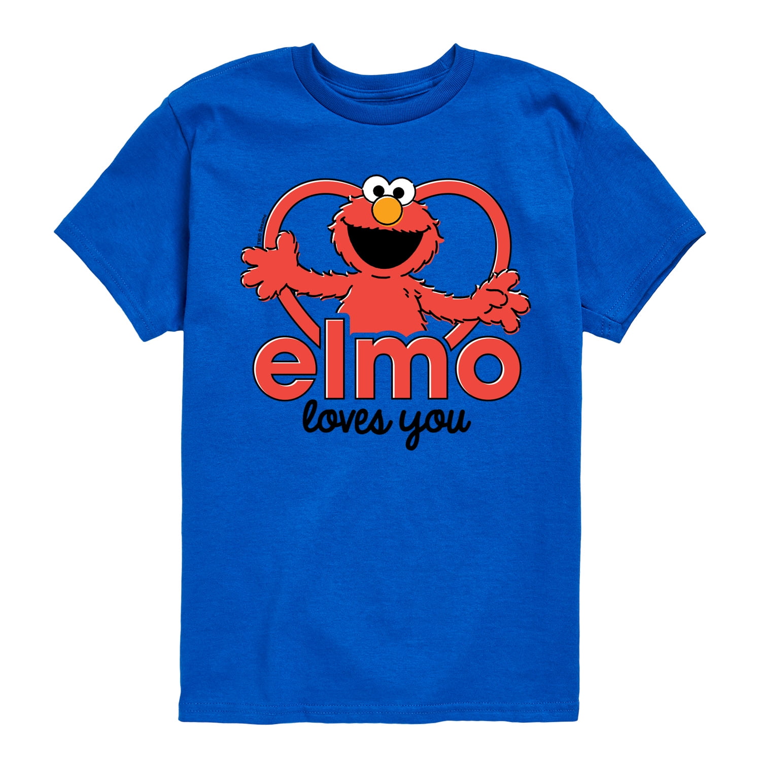 Sesame Street - Elmo Loves You Boys Short Sleeve Graphic T-Shirt
