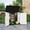 Black & White, variant on Nihsuao Store-It-Out Midi Horizontal Durable 36 Cu.ft Resin Outdoor Storage Shed With Heavy Duty Floor and Locking Latch, for Lawnmowe, Garden Tools, Black & White