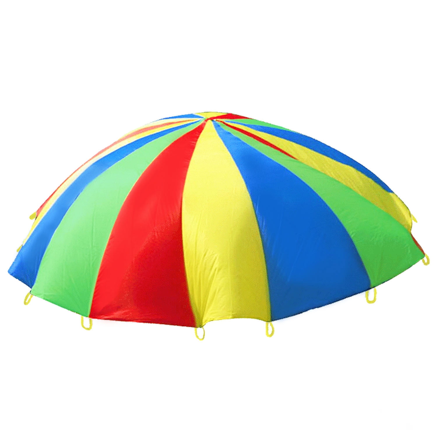 6ft 8ft 10ft 12ft 16ft 20ft Play Parachute for Kids Rainbow Parachute Toy Party Game Parachute with Handles for Kids Children Gymnastics Cooperative Play Outdoor Games Playground Activities 
