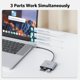 thumbnail image 4 of SD Card Reader USB C, 3 in 1 Memory Card Reader with Dual Slots & USB 3.0, Micro SD Card Adapter for  17/16/15 Compatible with Camera, ,  Neo/Pro/Air, Laptop, 4 of 10
