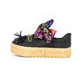 thumbnail image 3 of Syslaffitte Espadrilles for women, Jute wrapped platform with ribbon laces, pins and tassels, 3 of 11