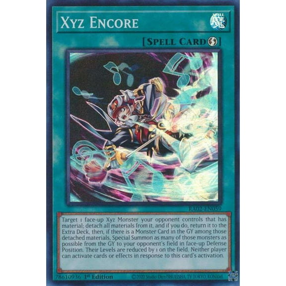 YuGiOh 25th Anniversary Rarity Collection II Super Rare Xyz Encore RA02-EN059