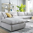 thumbnail image 5 of Sectional Sofa Set, Velvet, Light Grey Gray, Modern Contemporary Urban Design, Living Lounge Room Hotel Lobby Hospitality, 5 of 10
