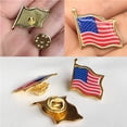 thumbnail image 3 of 20 Pieces of 10 Country National Flag Lapel Pin Badge Brooches Metal Emblems, 3 of 16