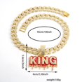 thumbnail image 2 of Hip Hop Cuban Chains Red Drip Oil Letters KING Pendant Necklace With 15mm Miami Cuban Chain Iced Out Bling HipHop Necklaces Fashion Jewelry, 2 of 6