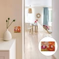 thumbnail image 7 of Yayeee Toggle Light Switch Wall Plate 2-Gang 4.56"x4.48" Decorative Outlet Cover, Orange Abstract Floral, 7 of 7