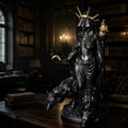 thumbnail image 6 of Hekate Greek Goddess Resin Sculpture, Underworld Light-Bringer with Hounds, 6 of 7