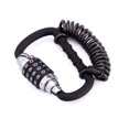 thumbnail image 2 of MEETLOCKS Candado de cable para casco de motocicleta con barra en T Candado para bicicleta reiniciable de 4 dígitos Candado combinado para bicicleta Cable Caribeaner Lock Candado para bicicleta Antirr, 2 of 5