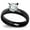 Black, variant on 4mm Gold Stainless Steel Women Engagement Ring Ginger Lyne Collection