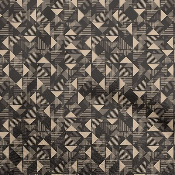oneOone Polyester Lycra Brown Fabric Geometric Quilting Supplies Print Sewing Fabric By The Yard 56 Inch Wide