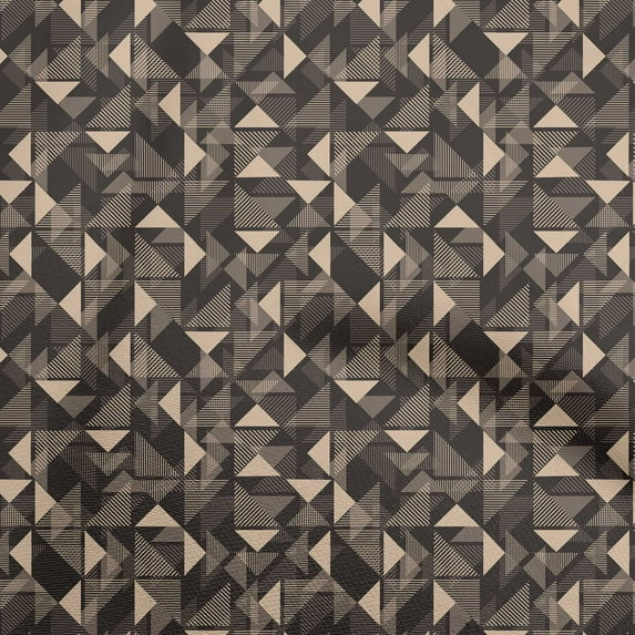 oneOone Polyester Lycra Brown Fabric Geometric Quilting Supplies Print Sewing Fabric By The Yard 56 Inch Wide