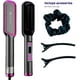 thumbnail image 4 of Cepillo Alisador Bluelander para Cabello, 4 Ajustes de Temperatura 160-220 °C, Cepillo Termico Con Clips y Liga, Gris/Rosa, 4 of 5