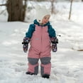 thumbnail image 2 of Jan & Jul Toddler Suspender Pants Girls Waterproof Snow Bib Pants (Dusty Pink, Size: 4 Years), 2 of 7