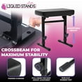 thumbnail image 5 of Liquid Stands Foldable Piano Keyboard Stand - 54-88 Key Z Style Adjustable Digital Piano Stand Electric Piano Stand - Portable Heavy Duty Music Stand For Kids, Adults - Sturdy Musical Keyboard Stand (, 5 of 5