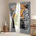 thumbnail image 3 of Castle Fairy Plaid Flag Blackout Curtains Set of 2 (52x84 Each),Graffiti Window Curtains, 3 of 6